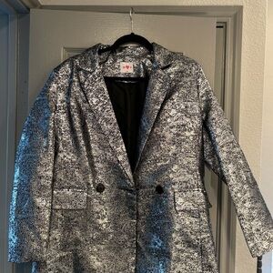 Buddy Love Metallic Silver Blazer